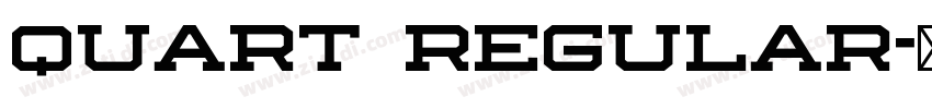 Quart Regular字体转换